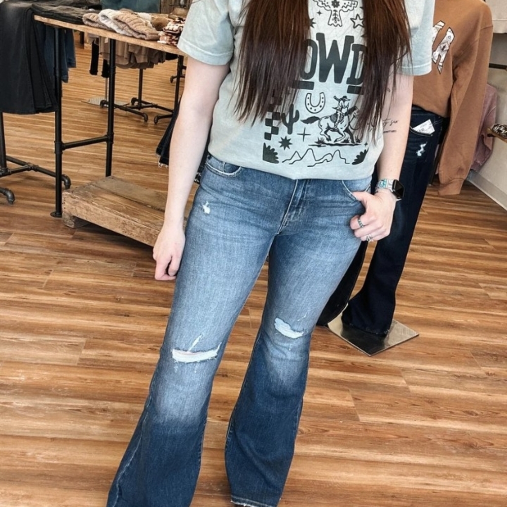 KANCAN FLARE DENIM JEANS NWT